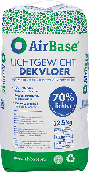 airbase lichtgewicht cementdekvloer verpakking